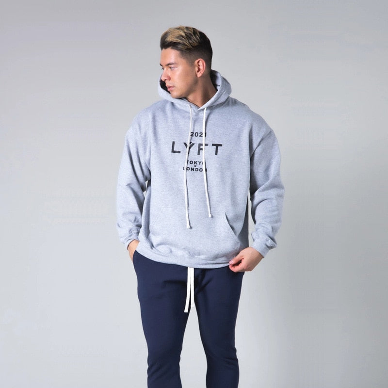 Grey Lyft hoodie Tokyo and London apparel from lyft
