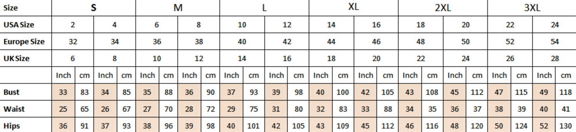 Size Chart For Lulu Breathable Womens Top Quickfitco