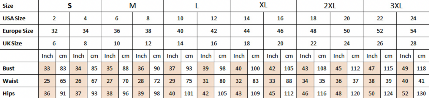 Size Chart For Lulu Breathable Womens Top Quickfitco