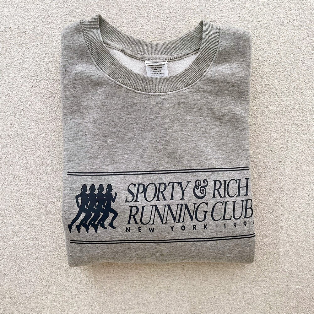 Women's Oversized "Sporty And Rich" Sweater
