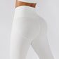White Nylon Yoga Pants 