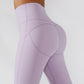 Purple Sweltering nylon yoga pants