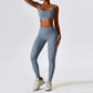 Yoga Set Workout Outfits for Women Tracksuit 2 Piece Sport Bra High Waist Leggings Sets Fitness Gym Workout Clothing Sportswear