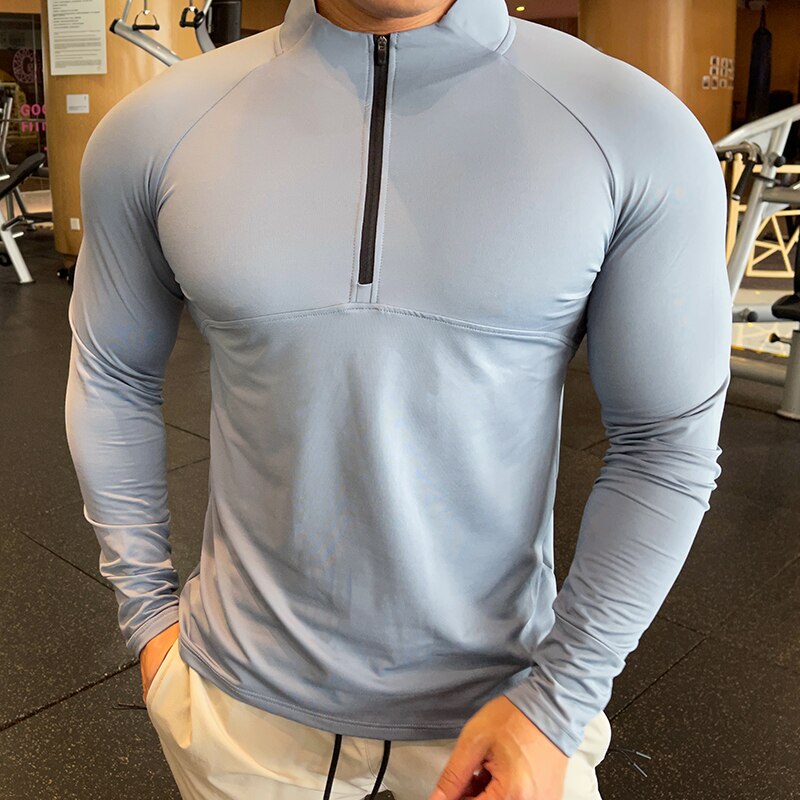 Mens Running Compression Pull Over