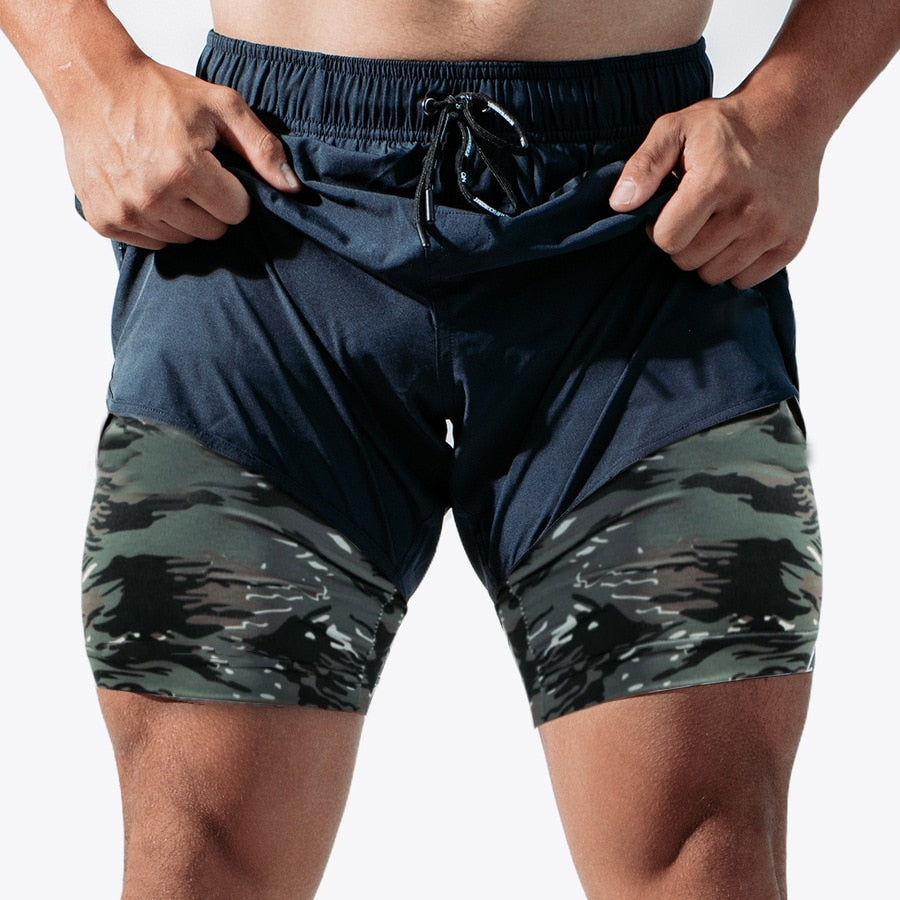 Blue quick dry shorts for men